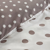 Catherine Lansfield Polka Dot Duvet Cover Set - Polka Dot Chocolate