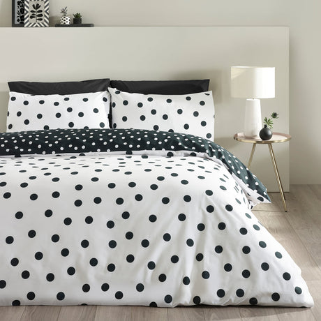 Catherine Lansfield Polka Dot Duvet Cover Set - Polka Dot Duvet Set