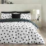 Catherine Lansfield Polka Dot Duvet Cover Set - Polka Dot Duvet Set (With Accessories)