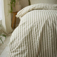 Pineapple Elephant Rich Woven Stripe Blue Cotton Duvet Cover Bedding Set