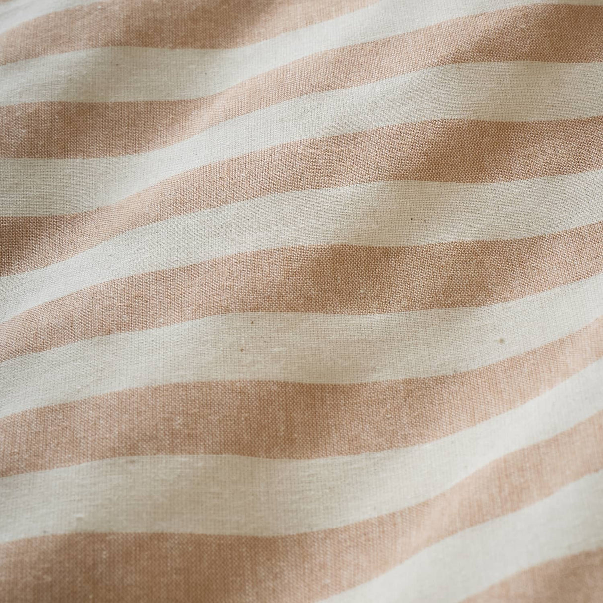 Pineapple Elephant Cotton Rich Woven Stripe Duvet Cover Set - Cotton Rich Woven Stripe Clay