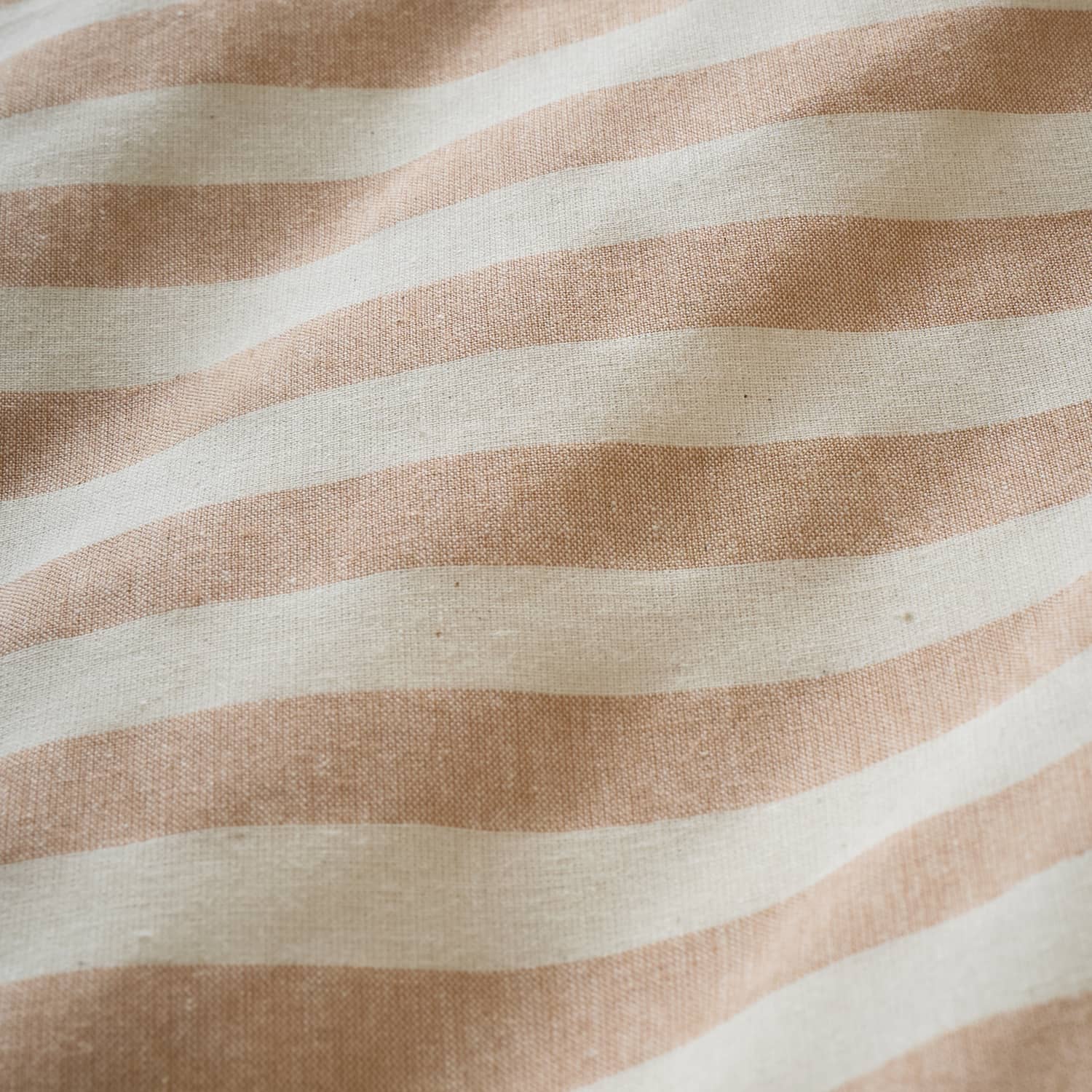 Pineapple Elephant Cotton Rich Woven Stripe Duvet Cover Set - Cotton Rich Woven Stripe Clay