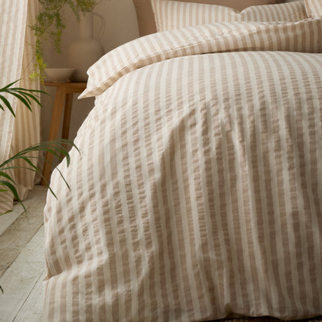Pineapple Elephant Rich Woven Stripe Natural Cotton Duvet Cover Bedding Set - ~4(1)