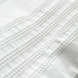 Bianca Fine Linens Waffle Cotton Stripe Duvet Cover Set - Waffle Cotton Stripe Duvet Set