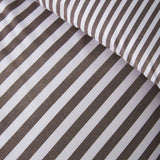 Catherine Lansfield Epping Textured Stripe Duvet Cover Set - Epping Textured Stripe Chocolate