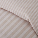 Catherine Lansfield Epping Textured Stripe Duvet Cover Set - Epping Textured Stripe Natural Duvet Set
