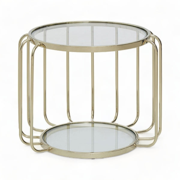 Modern Open Cage Side Table