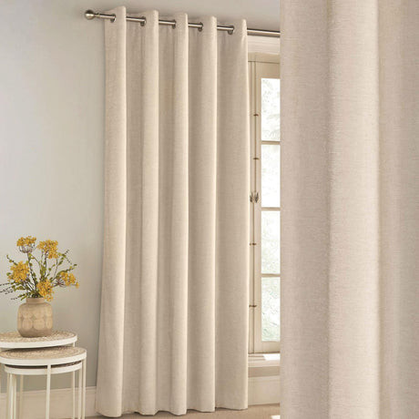 Savoy Chenille Blackout Eyelet Door Curtain by Enhanced Living
