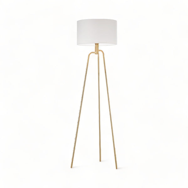 Jerry Floor Lamp Gold - White Shade