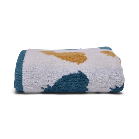 Fusion Hippo Jacquard Beige Cotton Bathroom Towel 3