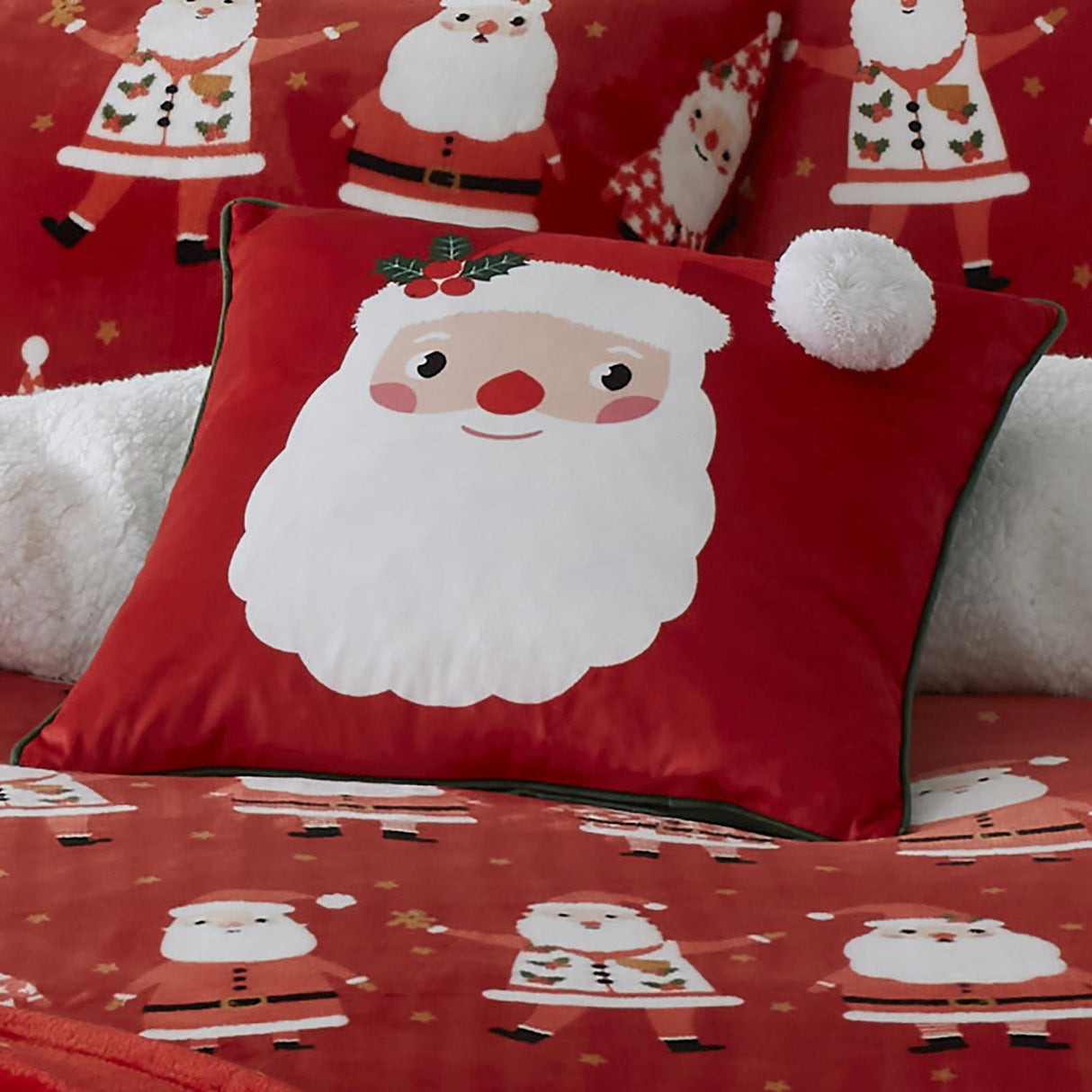 Jolly Santa Cushion by Bedlam