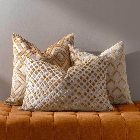 Ledbury Velvet Jacquard Cushion Cover 18" x 18" by Paoletti
