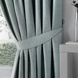 Fusion Dijon Plain Textured Curtain Tie Backs Pair 4