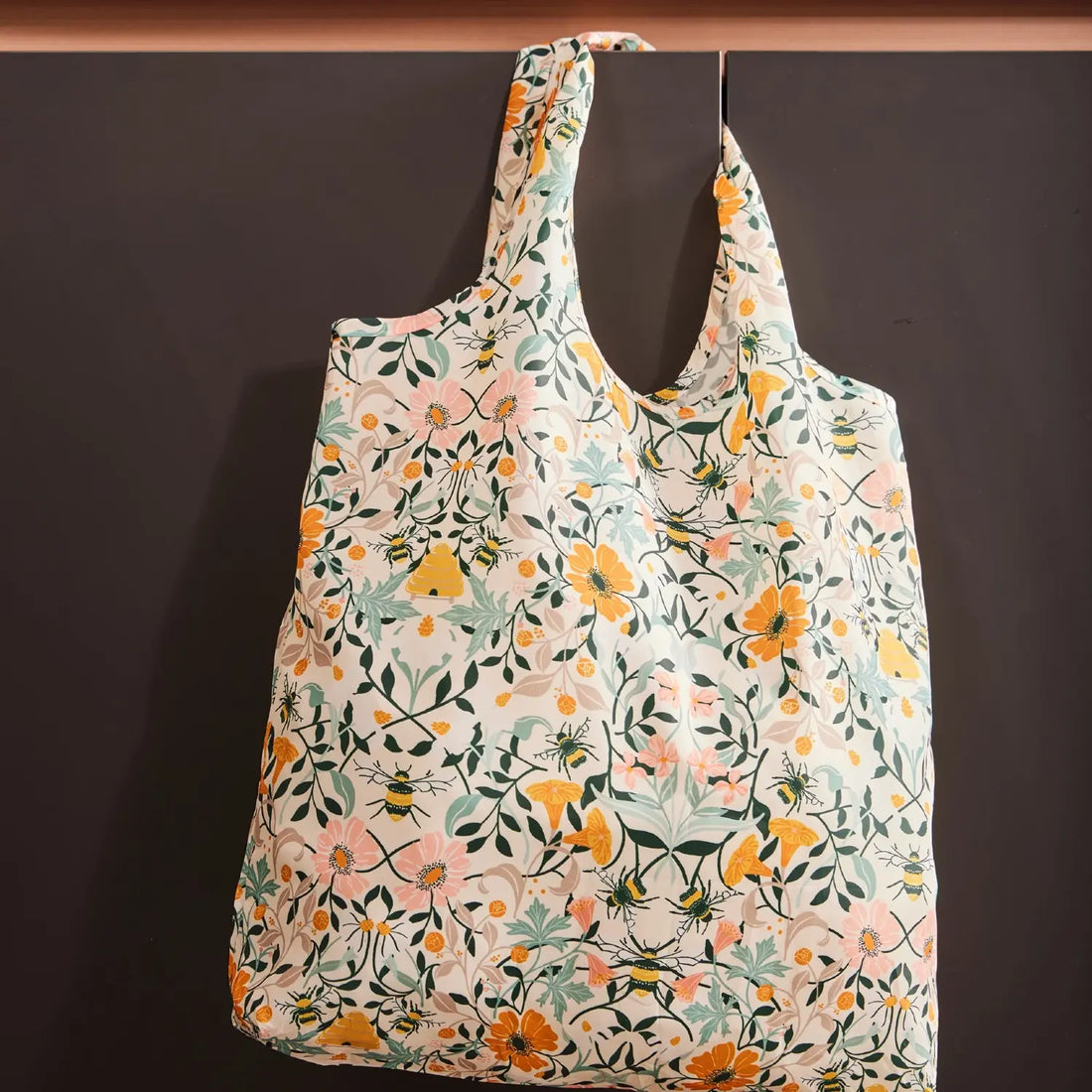 Ulster Weavers Bee Bloom Floral Packable Shopping Bag