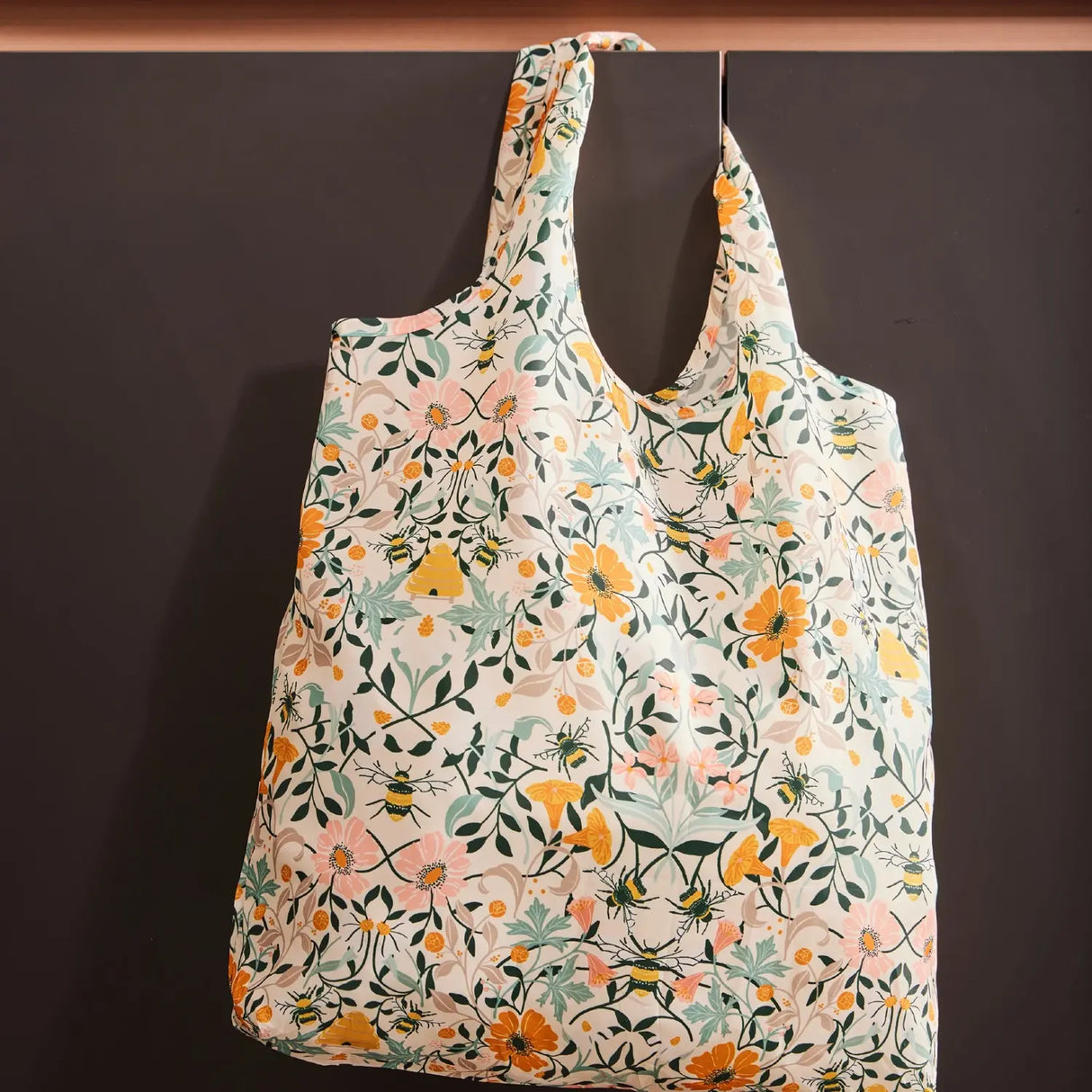 Ulster Weavers Bee Bloom Floral Foldable Shopping Bag