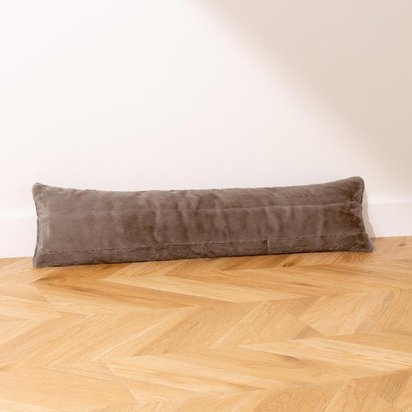 Empress Faux Fur Draught Excluder Taupe