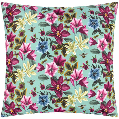 Midnight Garden Bird Outdoor Cushion Cover 17" x 17" (43cm x 43cm) by Wylder
