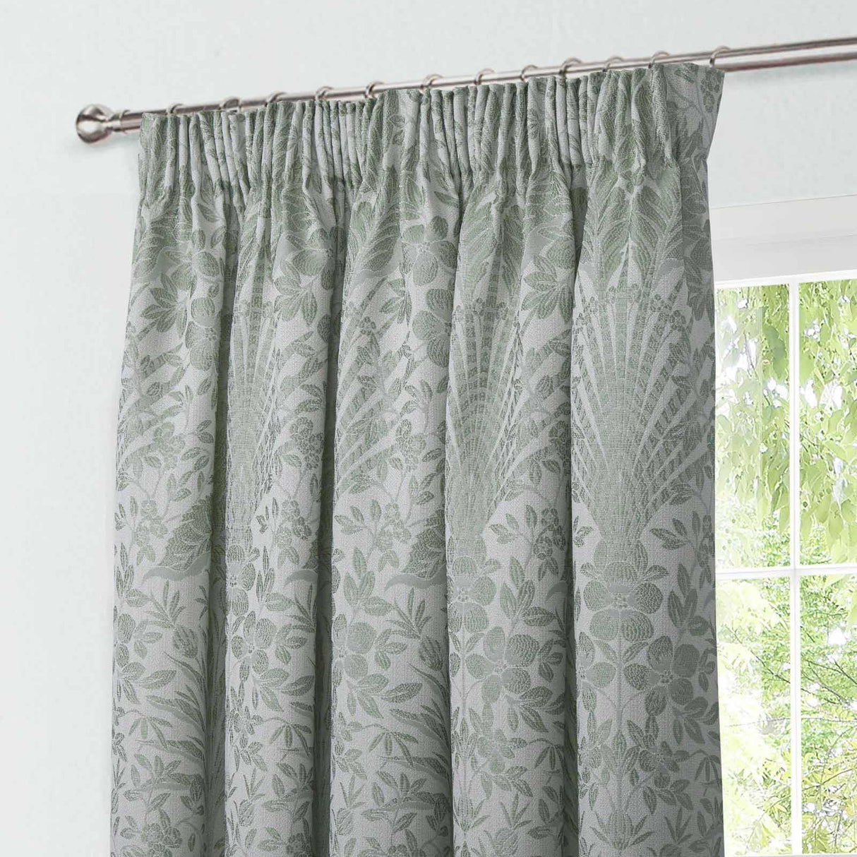 Keswick Tape Top Pencil Pleat Curtains by Sundour