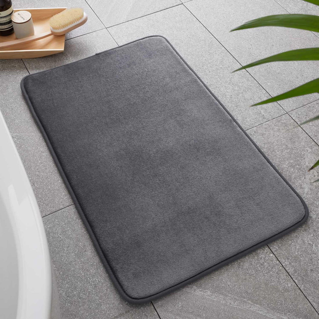 Catherine Lansfield Anti-Bacterial Memory Foam Bath Mat 50cm x 80cm