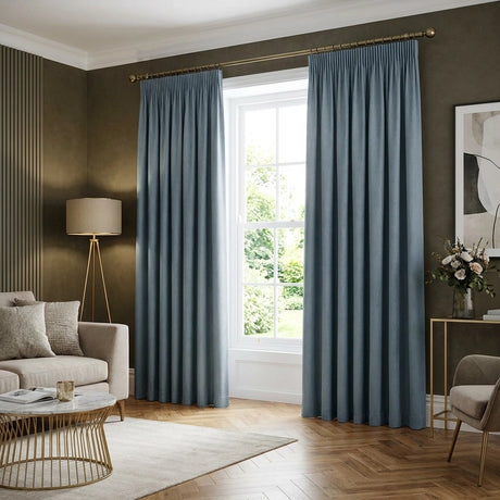 Dijon Blackout Thermal Tape Top Pencil Pleat Curtains 9