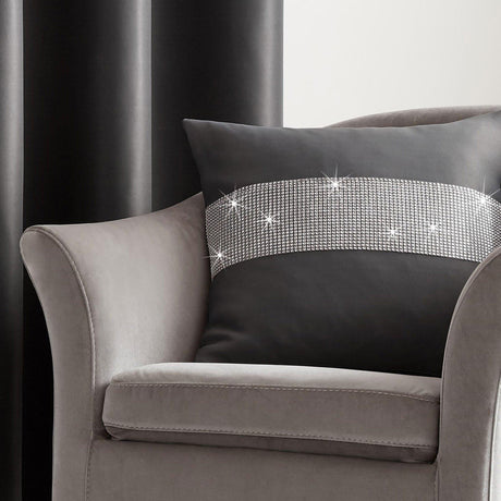 Palace Cushion Cover 45cm x 45cm (18"x18") - Charcoal image 2