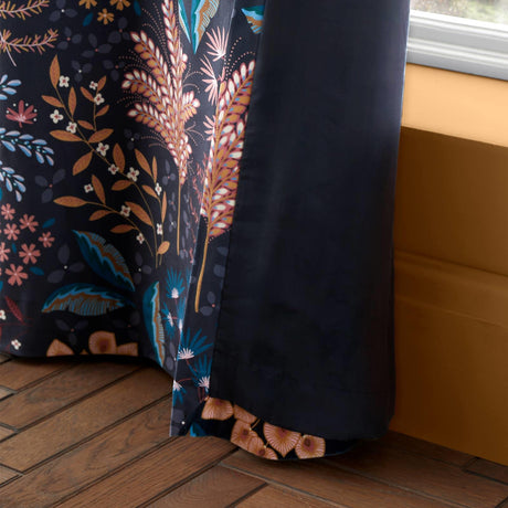 Catherine Lansfield Exotic Leaves Eyelet Curtains 3
