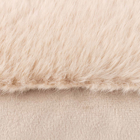 Stanza Faux Fur Cushion Cover 22" x 22" (55cm x 55cm) by Paoletti