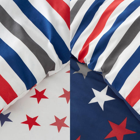Stripes & Stars Duvet Cover Set Twin Pack by Catherine Lansfield