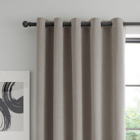 Wilson Velvet Blackout Thermal Eyelet Curtains by Catherine Lansfield