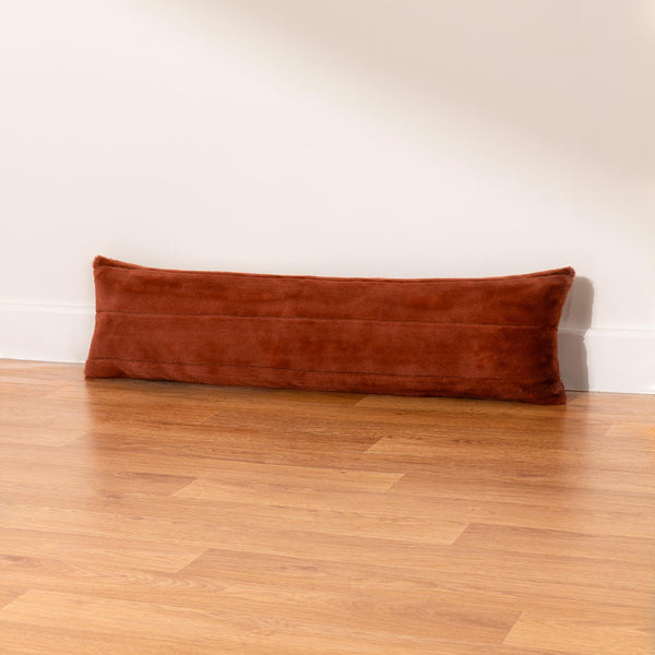 Empress Faux Fur Draught Excluder Rust