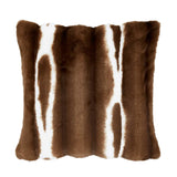 Catherine Lansfield Flint Faux Fur Chocolate Filled Cushion 5