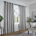 Textured Chenille Eyelet Curtains by Curtina