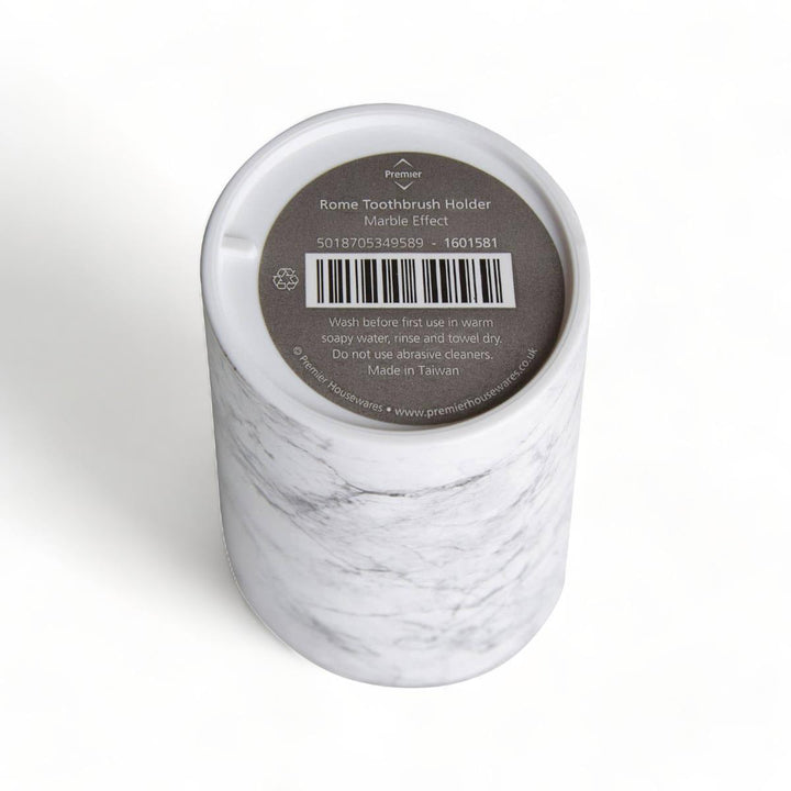 Grey Marble Effect Toothbrush Holder - Ideal
