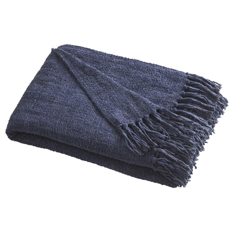 Textured Chenille Throw Blanket 130cm x 180cm by Appletree Loft