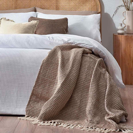 Chunky Waffle Duvet Cover Set by Yard