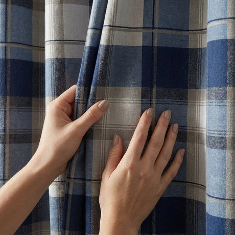 Balmoral Tartan Check Eyelet Curtains Ready Made 23