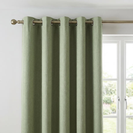 Sorbonne Cotton Lined Ready Made Eyelet Curtains 18