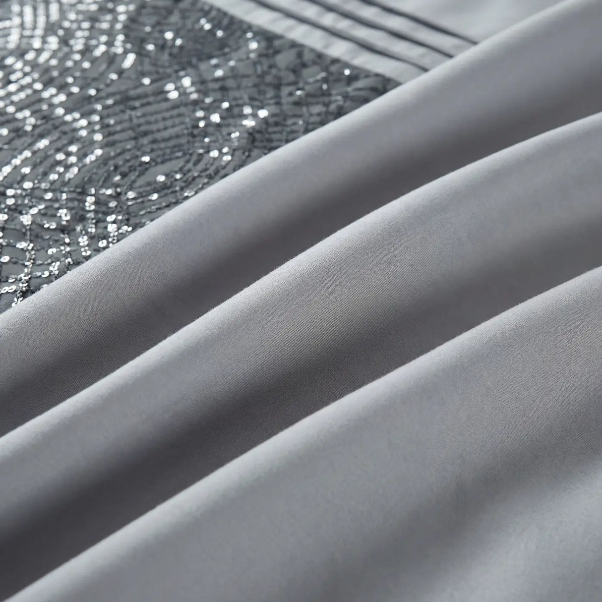 Charleston Glitter Duvet Cover Set - Grey image 3