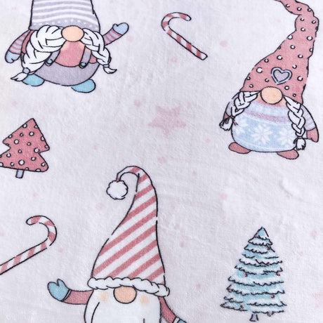 Christmas Festive Gnomes Throw 130cm x 170cm by Catherine Lansfield
