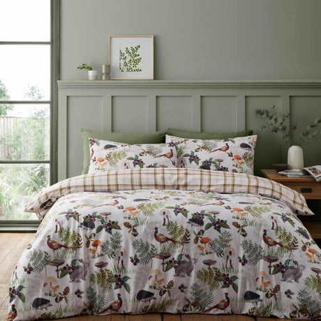 Velvet Woodland Walk Duvet Cover Set by Catherine Lansfield
