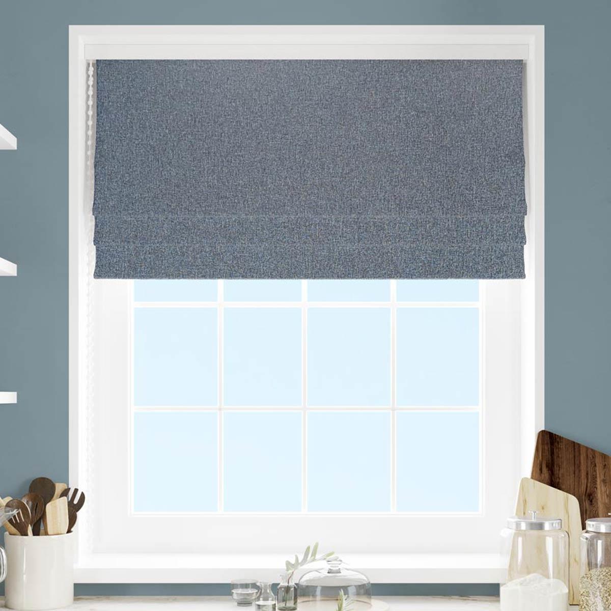 Carina Aegean Made To Measure Roman Blind by Style Furnishings