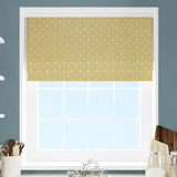 Full Stop Mustard Made To Measure Roman Blind by Style Furnishings