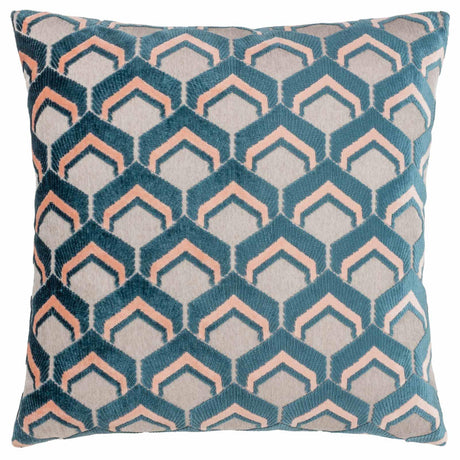 Ledbury Velvet Jacquard Cushion Cover 18" x 18" by Paoletti