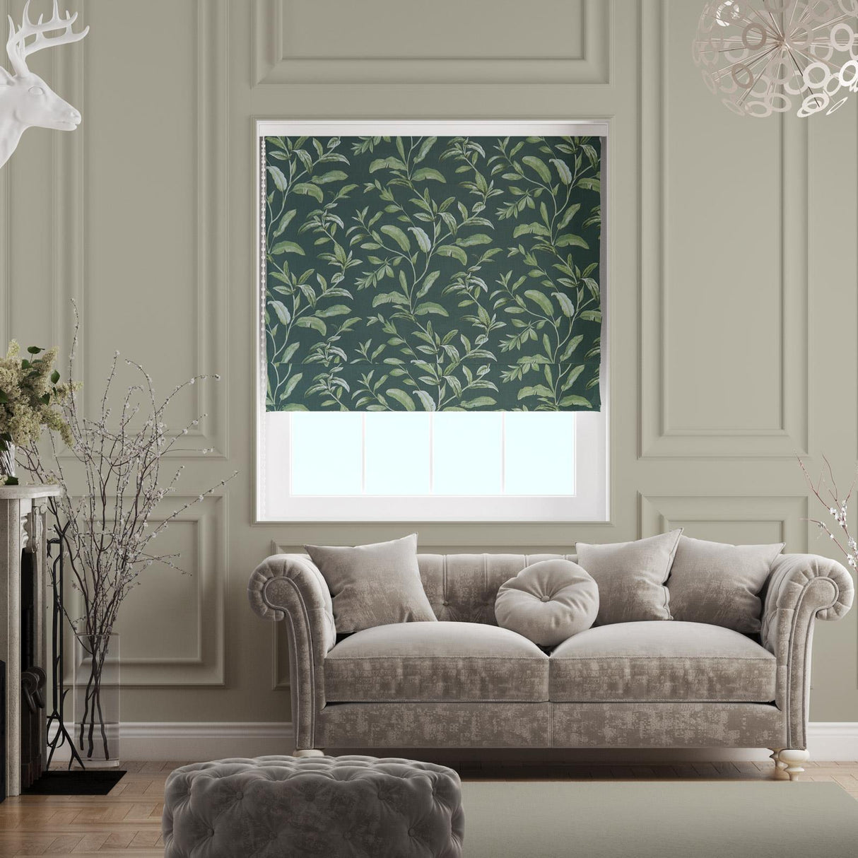 Oasis Pine Made To Measure Roman Blind by Style Furnishings