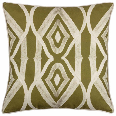 Cape Ikat Cushion Cover Moss by Wylder Tropics