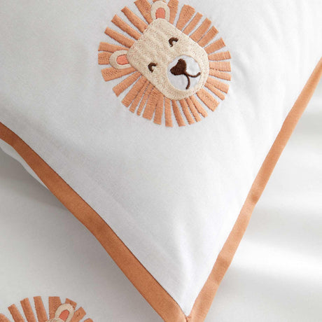 Catherine Lansfield Embroidered Lions Kids Duvet Cover Set 3