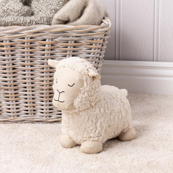 Sheep Shearling Fleece Doorstop - Ideal
