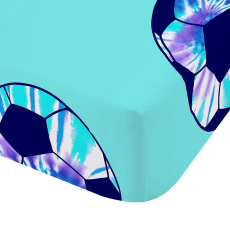 Tie Dye Football Fitted Sheet by Catherine Lansfield