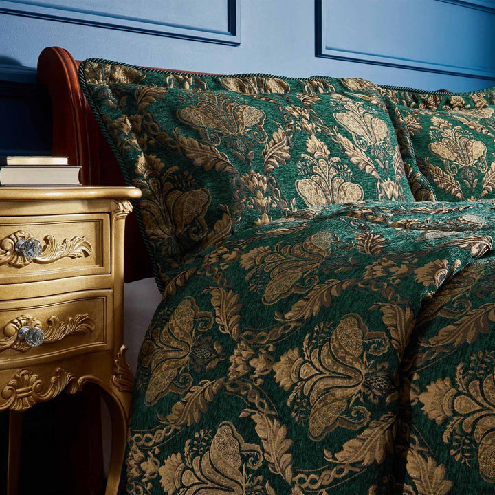 Shiraz Traditional Jacquard Pillow Sham Emerald - Ideal