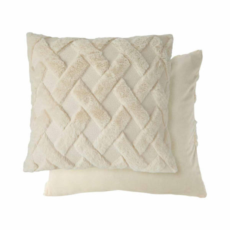 Nyla Hatch Cushion Cover 17x17" (43x43cm) by Emma Barclay